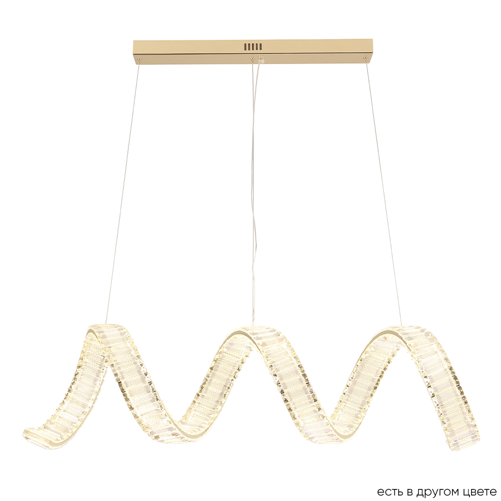 Подвесная люстра Crystal Lux MUSIKA SP100W LED L1200 GOLD Подвесная люстра Crystal Lux MUSIKA SP100W LED L1200 GOLD