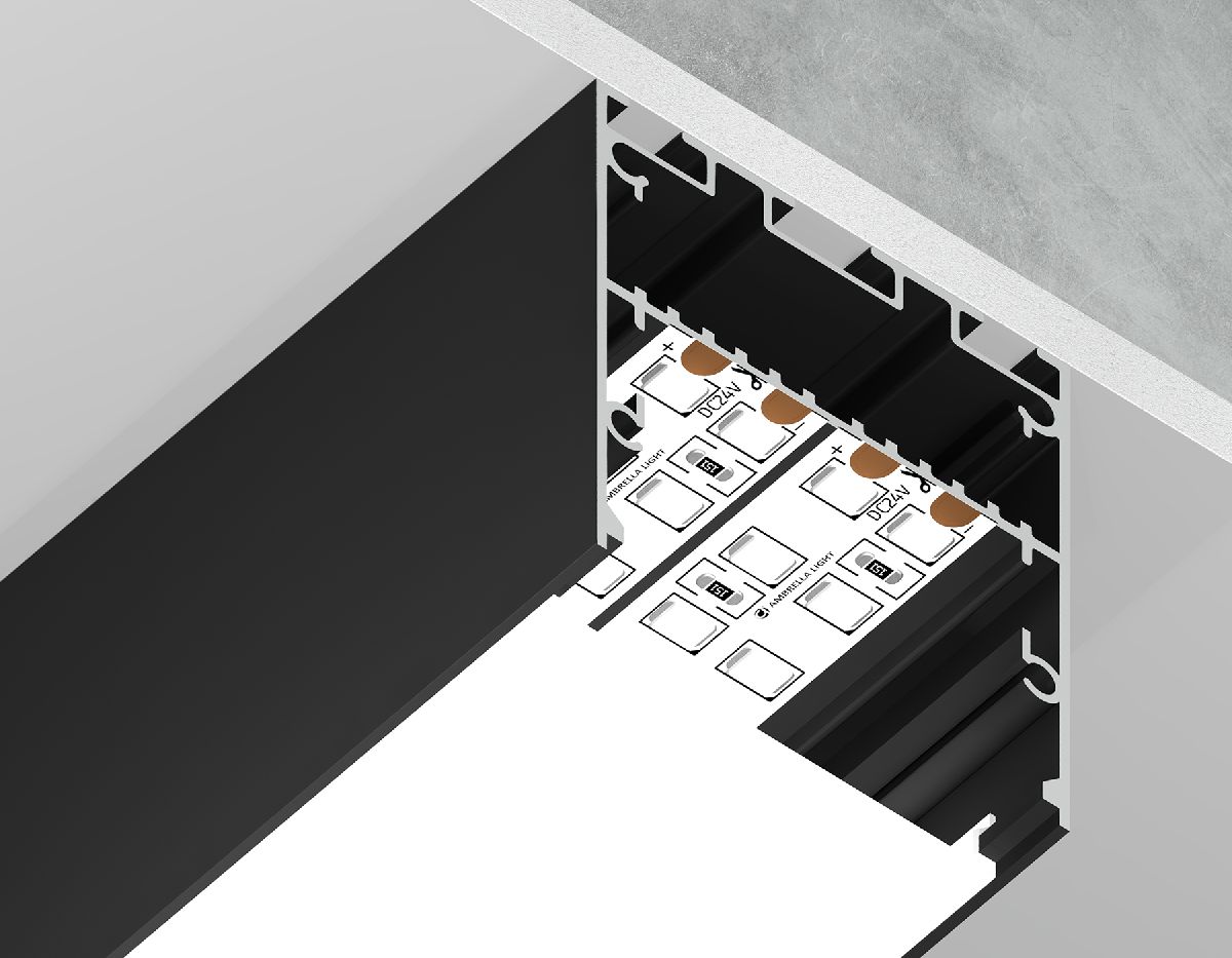 Алюминиевый профиль Ambrella Light Profile System GP3050BK Алюминиевый профиль Ambrella Light Profile System GP3050BK