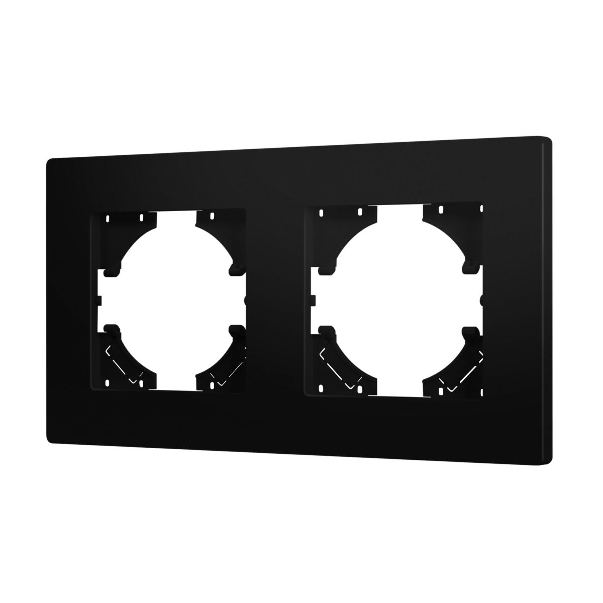 Рамка на 2 поста пластиковая Arlight FRM-PERIO-PL-2-BK 049751