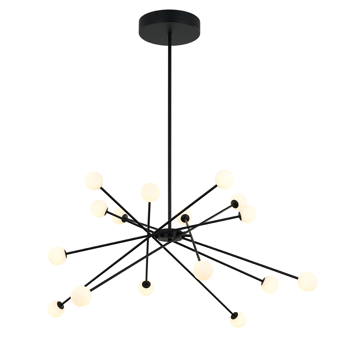 Люстра на штанге DeLight Collection MD19001025-16A black Люстра на штанге DeLight Collection MD19001025-16A black