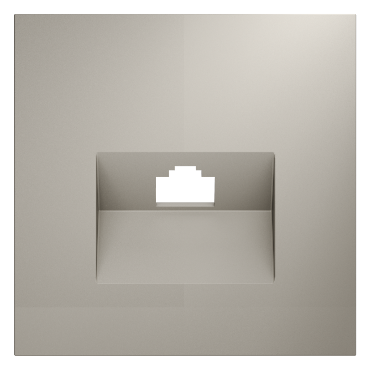 Накладка для розетки компьютерной RJ45 кат.6 Voltum S70 (кашемир) VLS001303