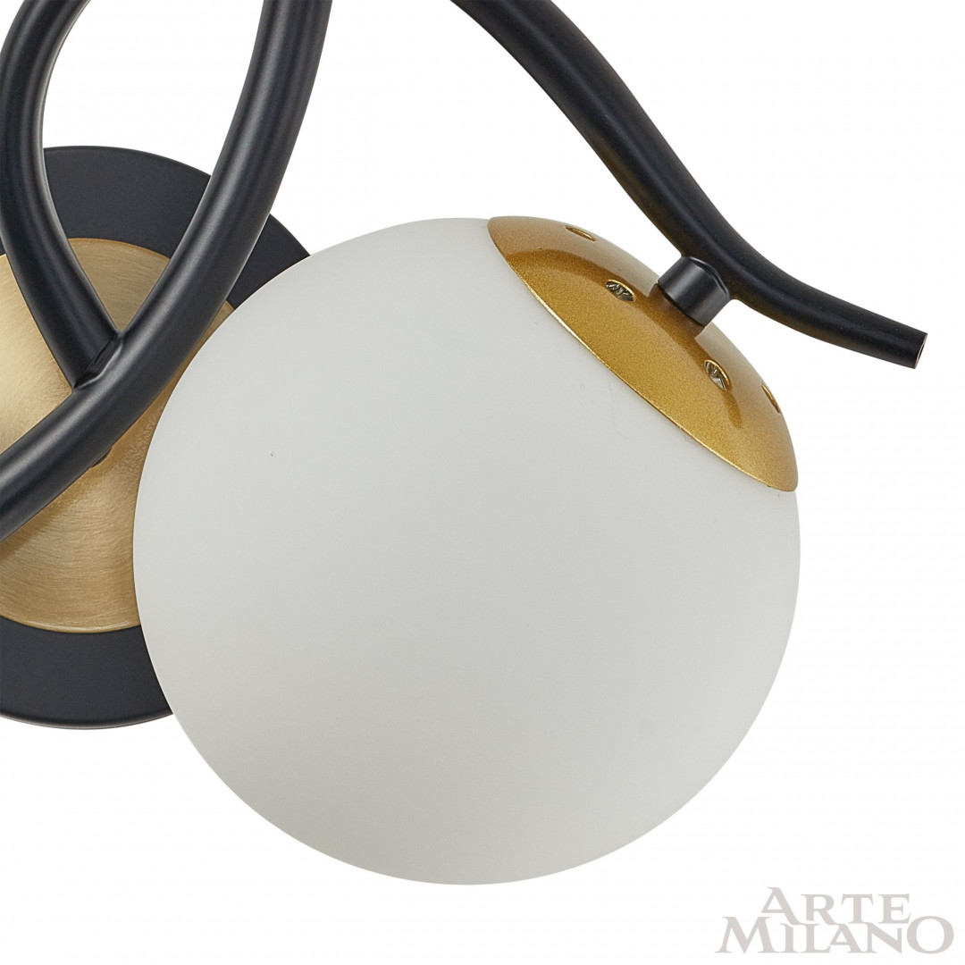 Бра Arte Milano Neapolis 273408/2B BK/GD