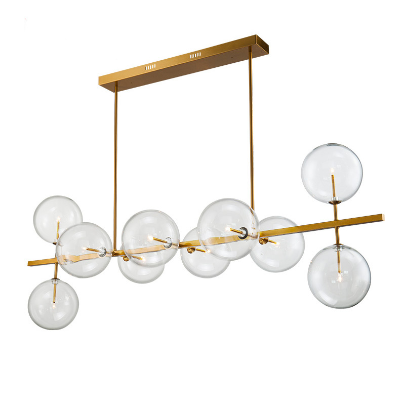 Подвесная люстра Delight Collection Globe Mobile KG0965P-10L brass Подвесная люстра Delight Collection Globe Mobile KG0965P-10L brass