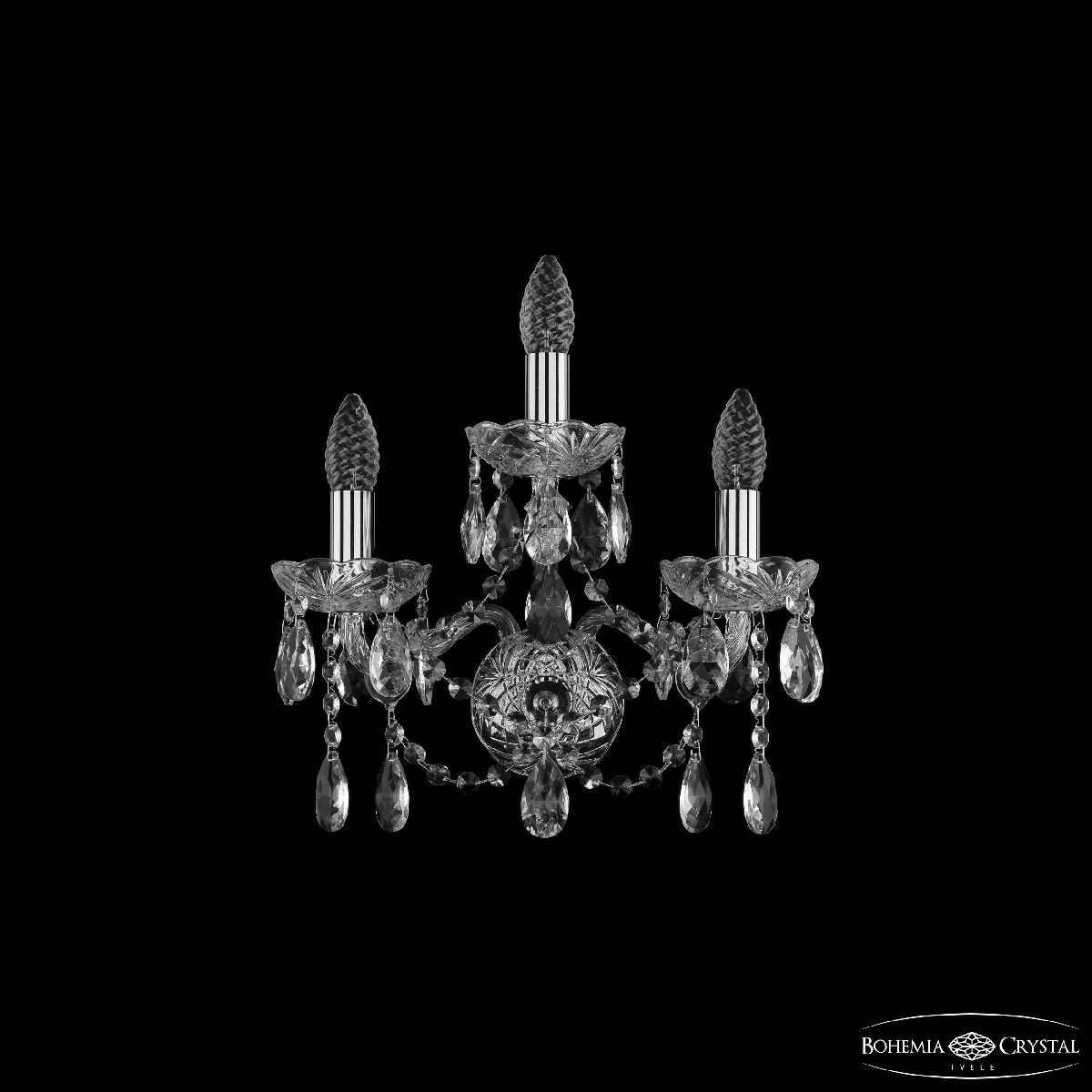 Бра Bohemia Ivele Crystal 1413B/2+1/141 Ni Бра Bohemia Ivele Crystal 1413B/2+1/141 Ni