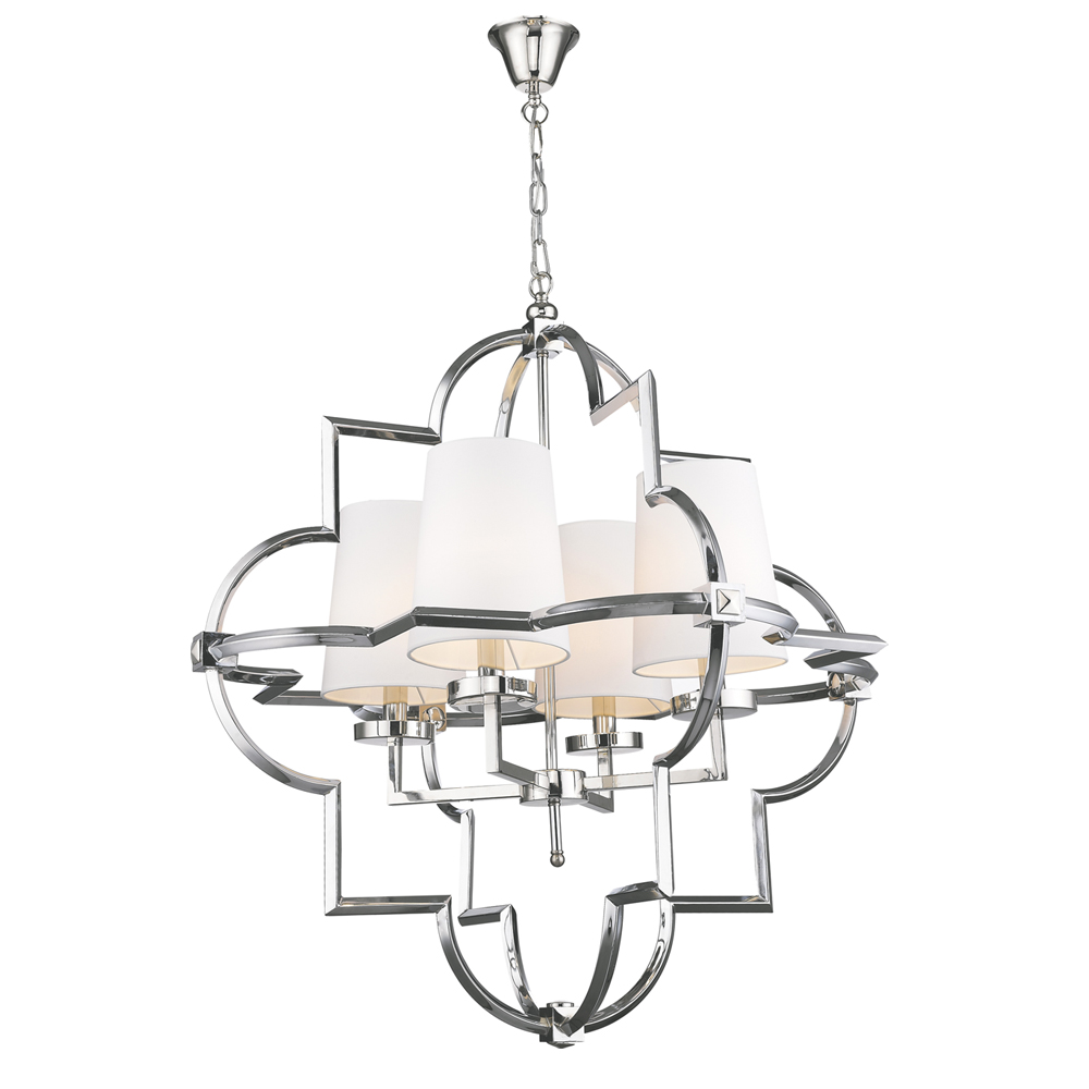 Подвесная люстра Delight Collection Mandeville KM0728P-4L nickel Подвесная люстра Delight Collection Mandeville KM0728P-4L nickel