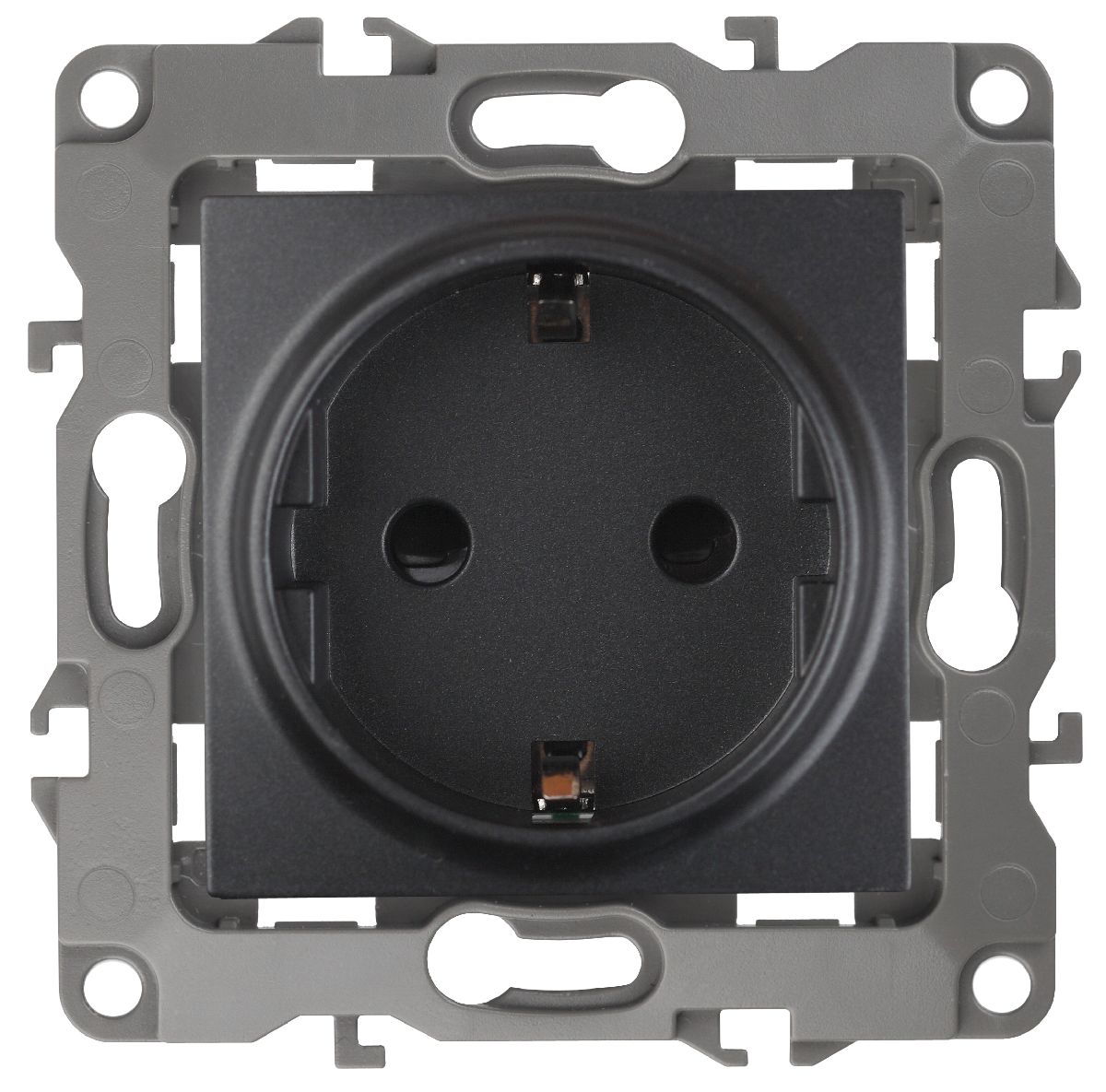 Розетка 2P+E Schuko со шторками Эра 12-2102-05 Б0014691