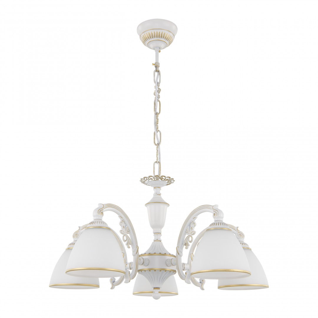 Подвесная люстра Arte Milano 341837/5 WT+G Подвесная люстра Arte Milano 341837/5 WT+G