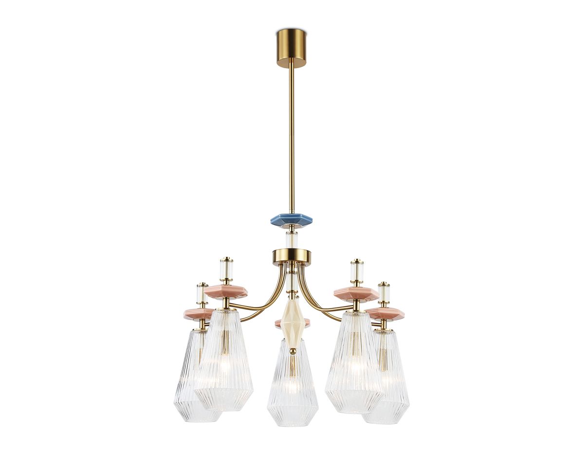 Люстра на штанге Ambrella Light High Light Ceramo Modern LH53183