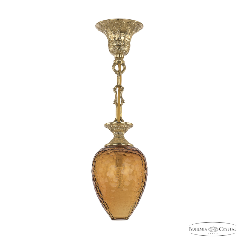 Подвесной светильник Bohemia Ivele Crystal 7003P/12 G Amber/H-1C
