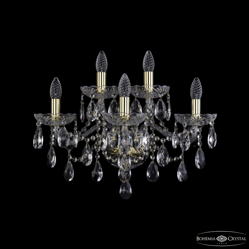 Бра Bohemia Ivele Crystal 1415B/3+2/200/XL G Бра Bohemia Ivele Crystal 1415B/3+2/200/XL G