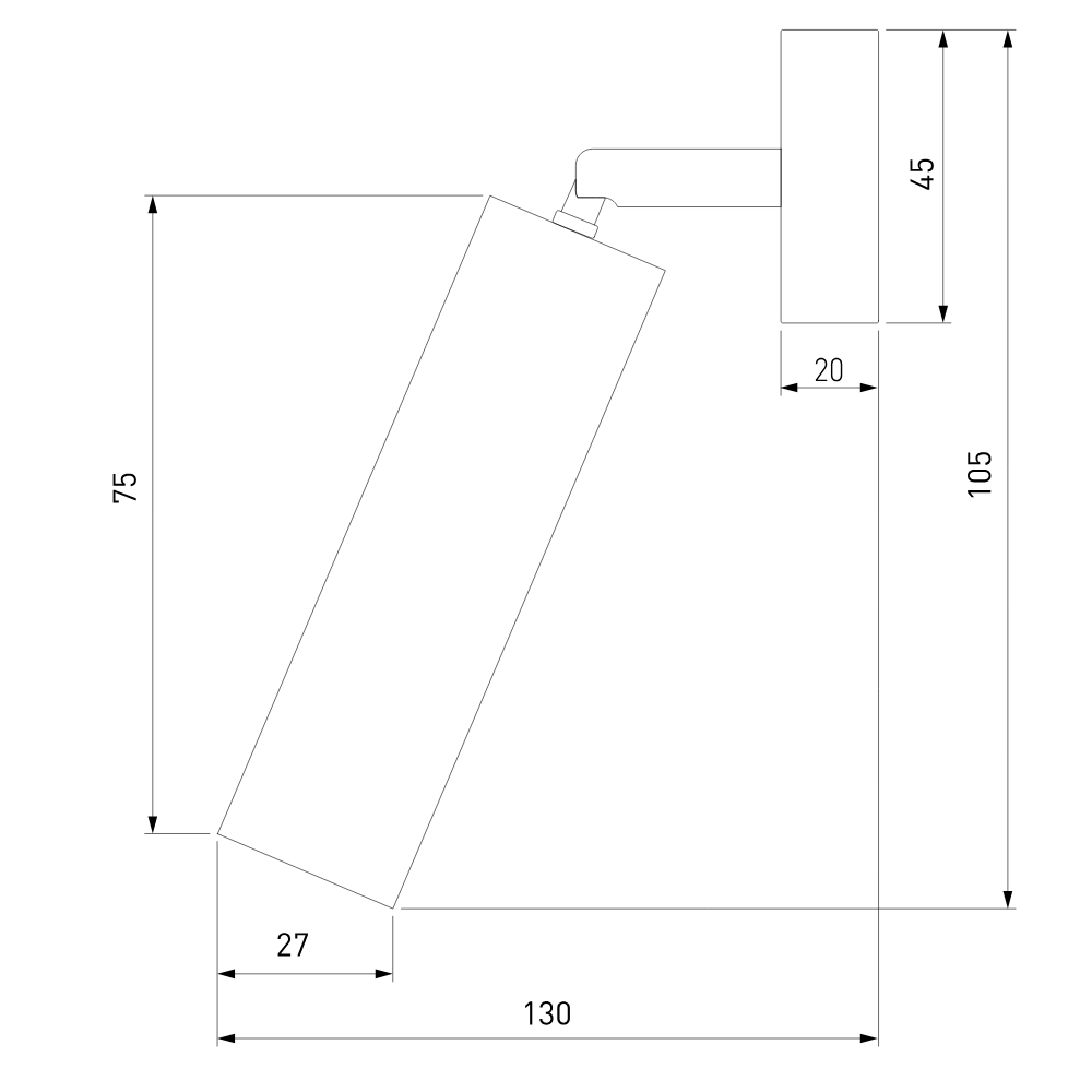 Спот Eurosvet Pin 20133/1 LED серебро