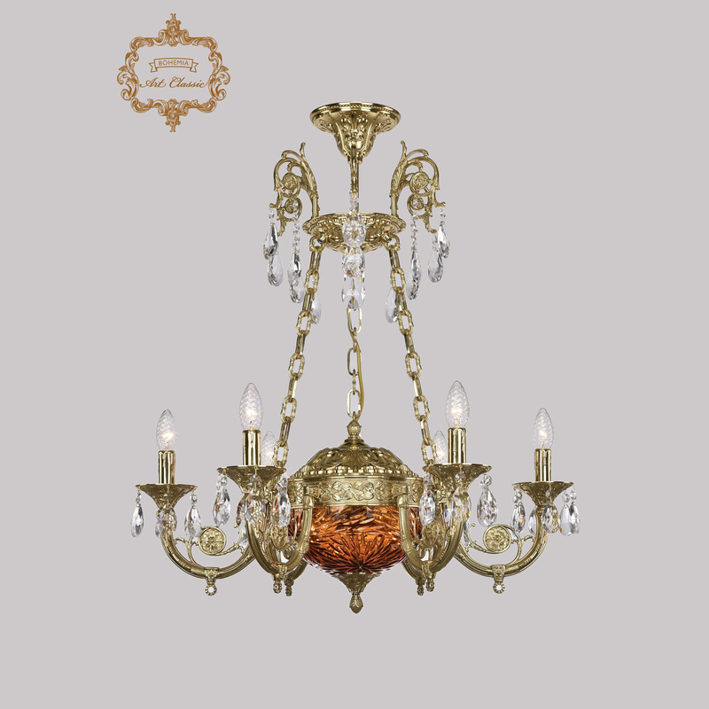 Подвесная люстра Art Classic 31.44.6.KR175SP.250IT.G.Sp.Amber.1A