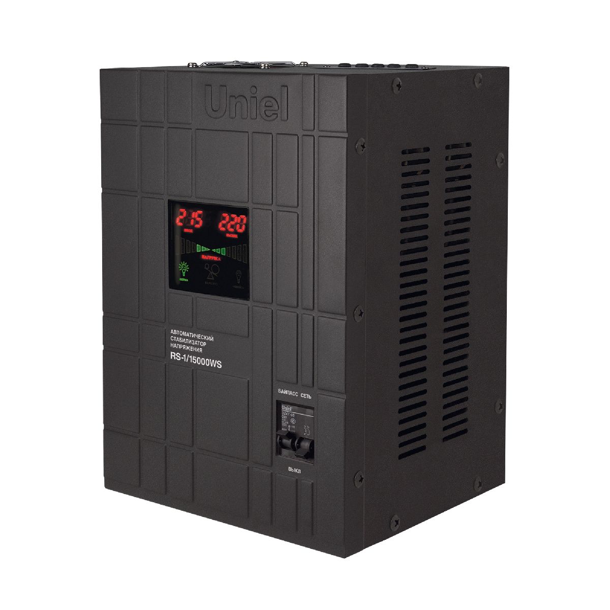 Стабилизатор напряжения релейный однофазный Uniel RS-1/15000WS UL-00012635