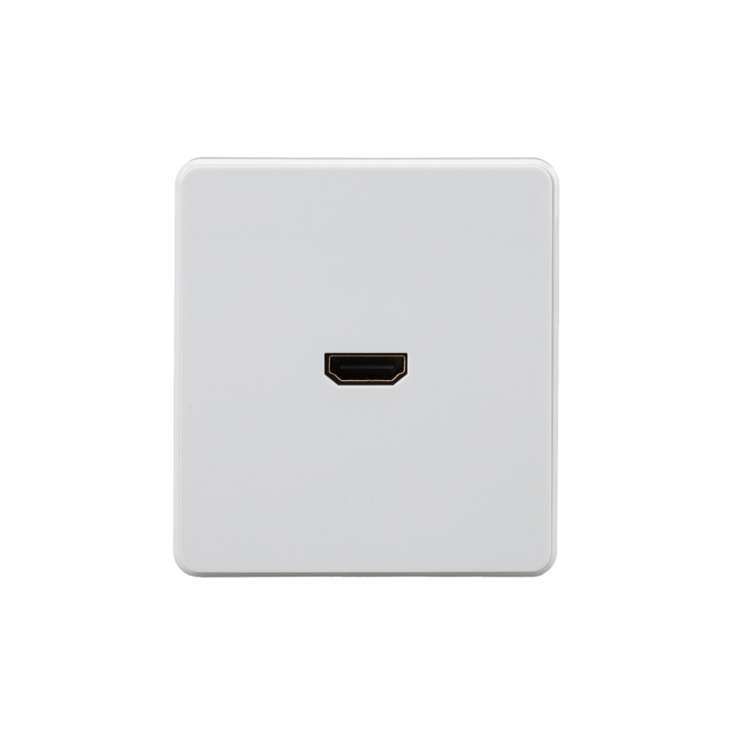 Розетка ROUND HDMI с/у перламутр KRANZ KR-78-0730-1