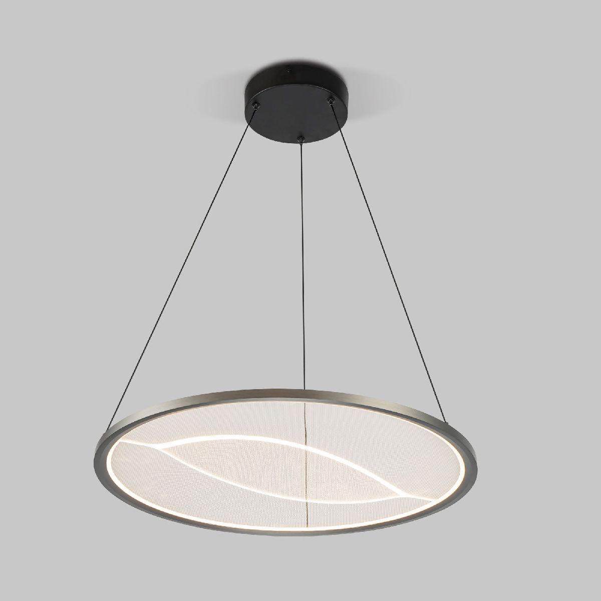 Подвесная люстра Eurosvet Occhio 40027/1 LED серый a069309 Подвесная люстра Eurosvet Occhio 40027/1 LED серый a069309