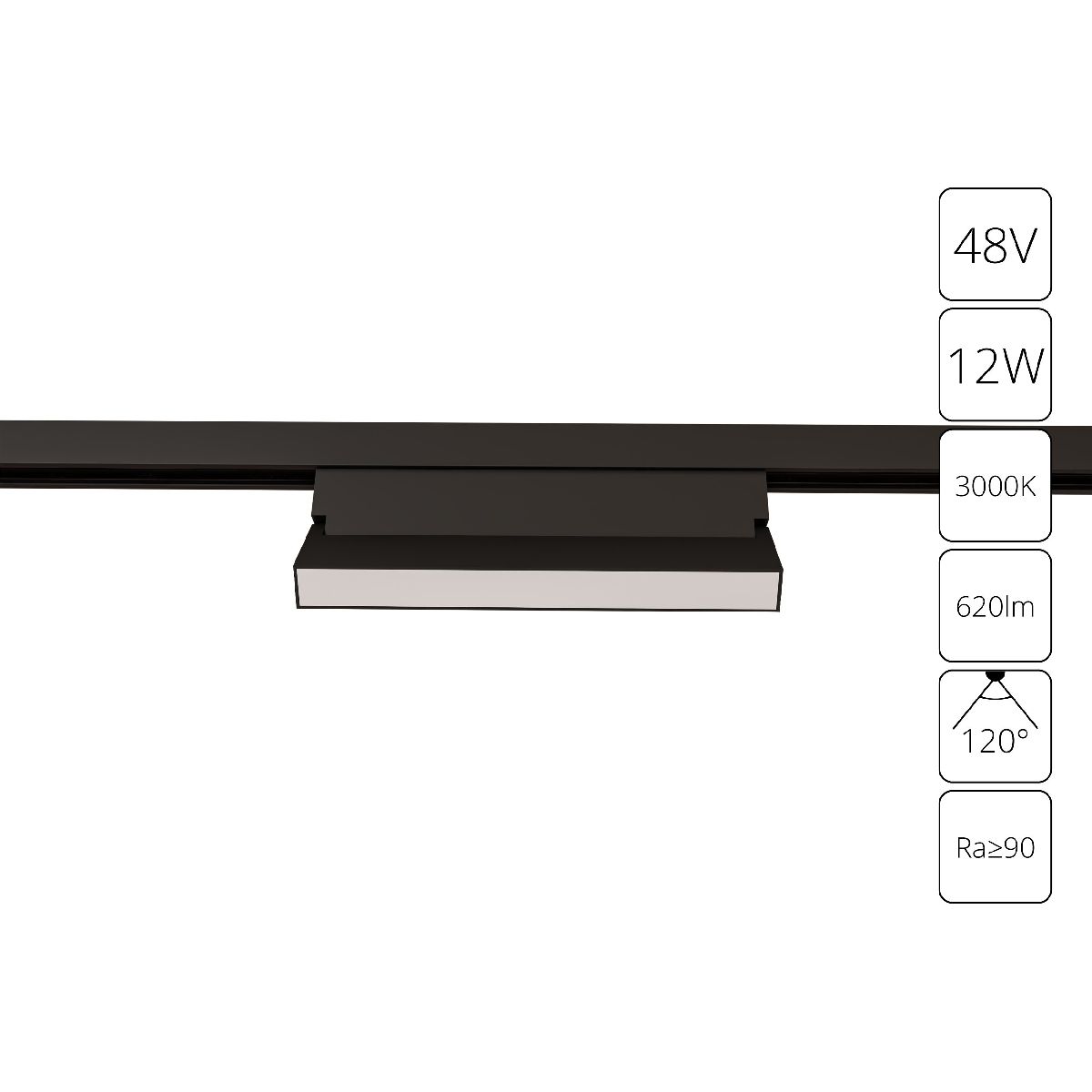 Трековый магнитный светильник Arte Lamp Linea A4679PL-1BK Трековый магнитный светильник Arte Lamp Linea A4679PL-1BK