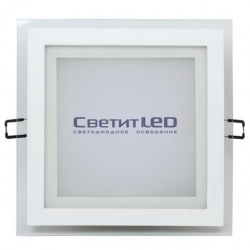 Светильник LED встраиваемый, квадрат, белый, 12W, 220V, теплый 3000К, 960Lm, HL685LG 3000