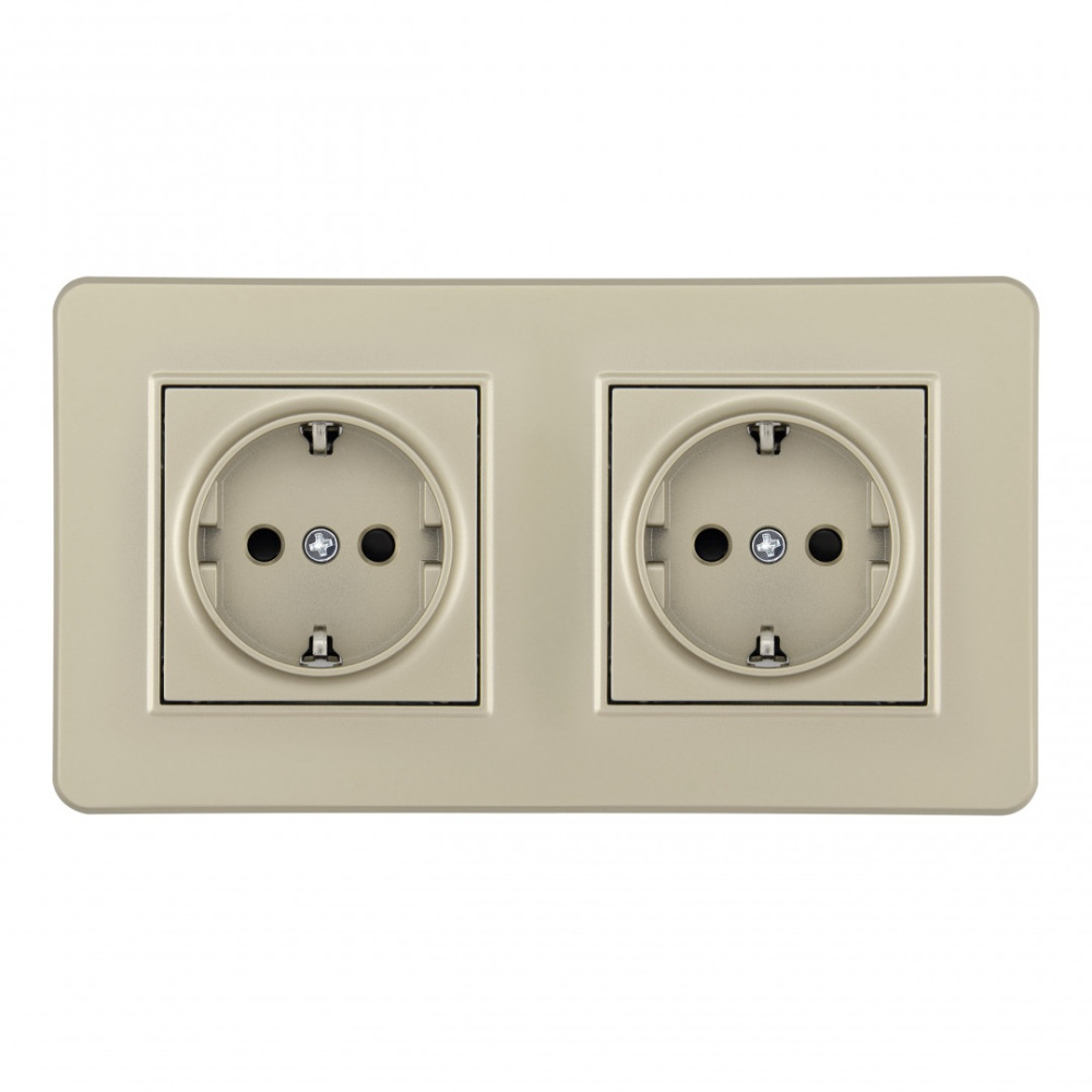 Розетка Arte Milano SET16-2-40-1x2 shampan