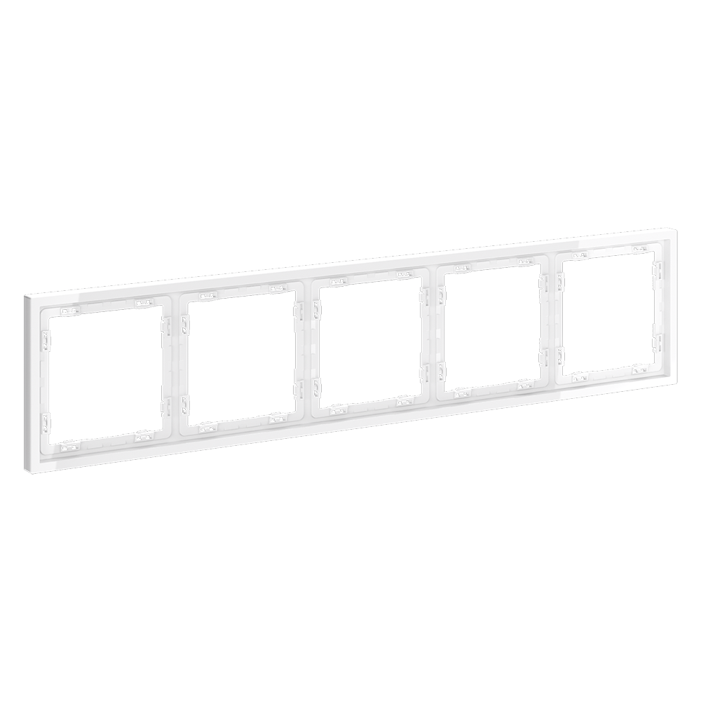Рамка на 5 постов Voltum S70 VLS100501 (белый глянцевый)