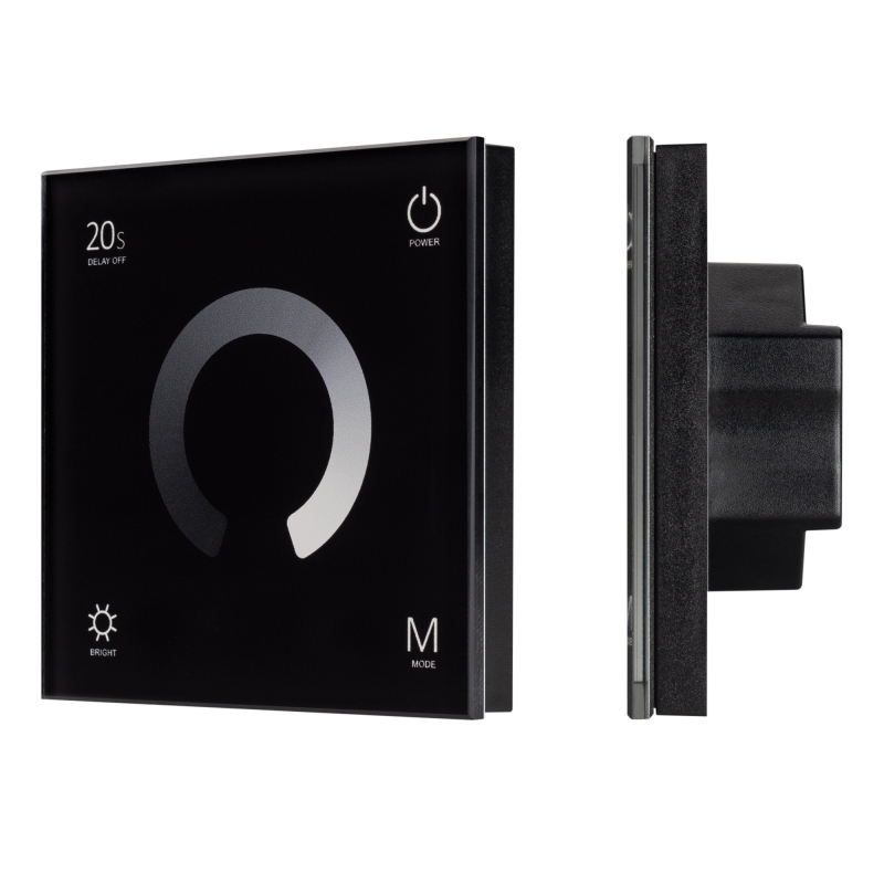 Панель Arlight Smart-P4-Dim-G-IN Black (12-24V, 4x3A, Sens, 2.4G) 034778 Панель Arlight Smart-P4-Dim-G-IN Black (12-24V, 4x3A, Sens, 2.4G) 034778