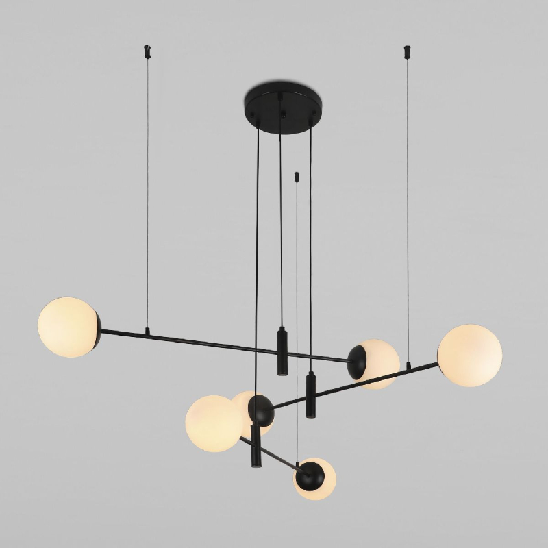 Подвесная люстра Eurosvet Planet 70146/6 черный Smart a062030 Подвесная люстра Eurosvet Planet 70146/6 черный Smart a062030