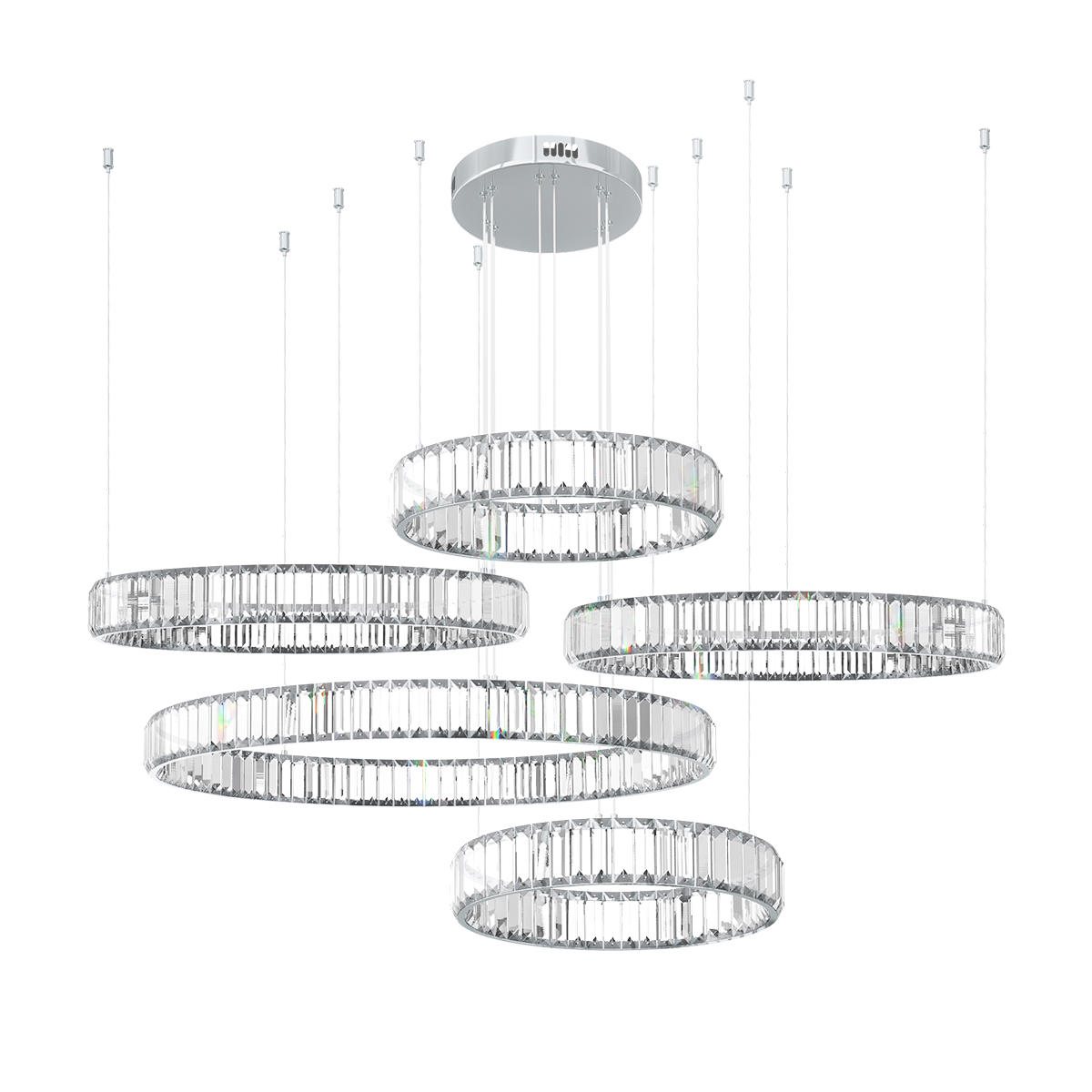 Подвесная люстра Loft IT Crystal ring 10135/5 Chrome Подвесная люстра Loft IT Crystal ring 10135/5 Chrome