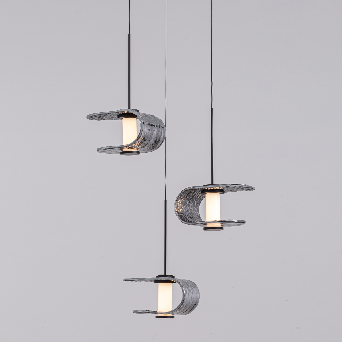 Подвесной светильник Delight Collection MD24020901-3A black/smoky Подвесной светильник Delight Collection MD24020901-3A black/smoky