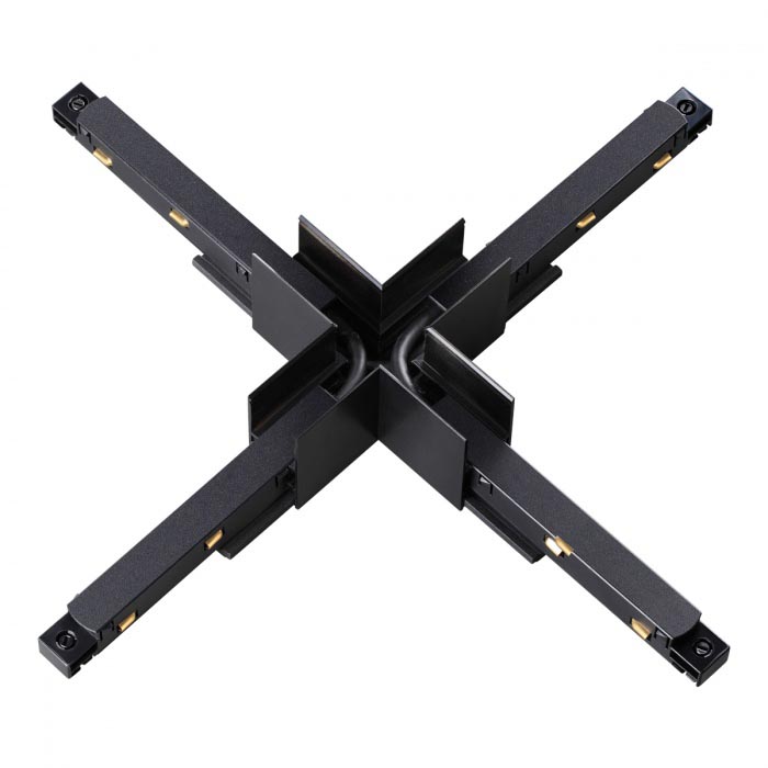 Соединитель с токопроводом для шинопровода Х-образный Novotech Flum 135128 Соединитель с токопроводом для шинопровода Х-образный Novotech Flum 135128