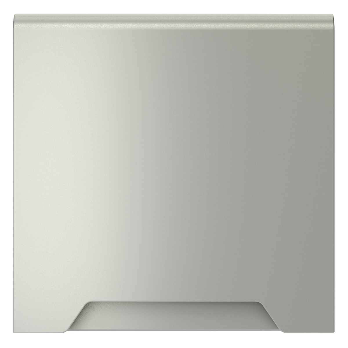 Накладка для розетки с заземлением, защитными шторками и крышкой Voltum S70 (сталь) VLS000805