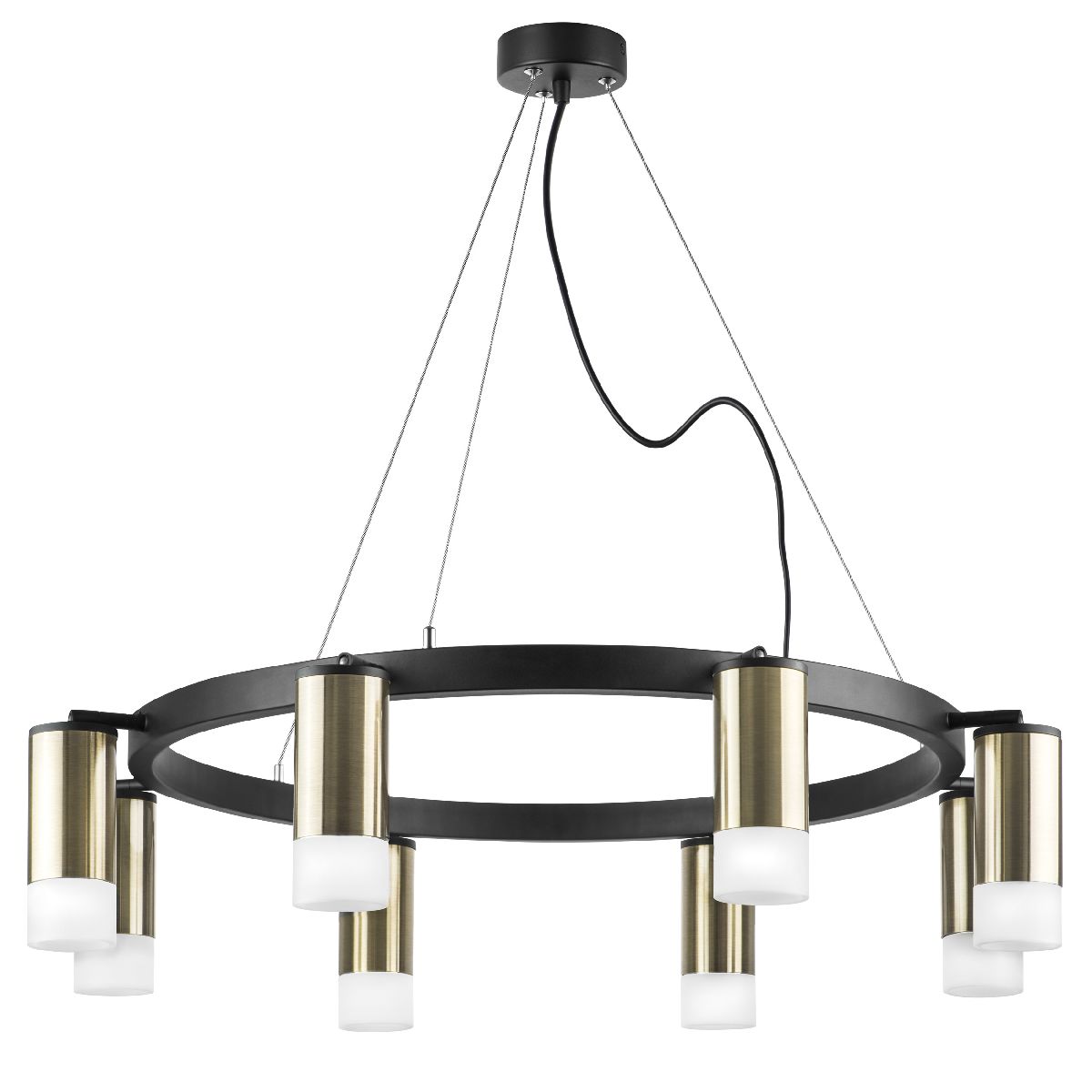 Подвесная люстра Lightstar Rullo (571018+214431-8+202431-8) LR0183181 Подвесная люстра Lightstar Rullo (571018+214431-8+202431-8) LR0183181