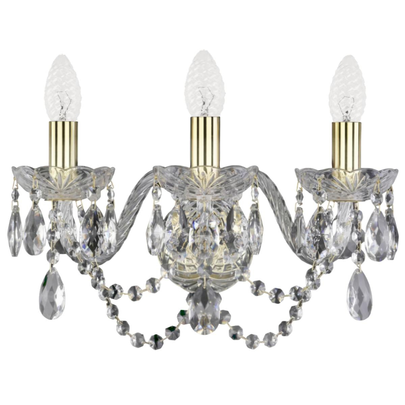 Бра Bohemia Ivele Crystal 1402B/3/160 G Бра Bohemia Ivele Crystal 1402B/3/160 G