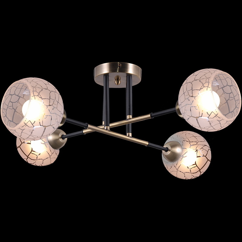 Люстра на штанге Illumico IL9573-4CSQ-79 BK AB Люстра на штанге Illumico IL9573-4CSQ-79 BK AB
