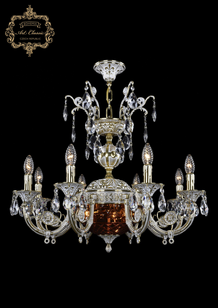 Подвесная люстра Art Classic 31.22.8.KR175SP.250IT.GW.Sp.Amber.1B