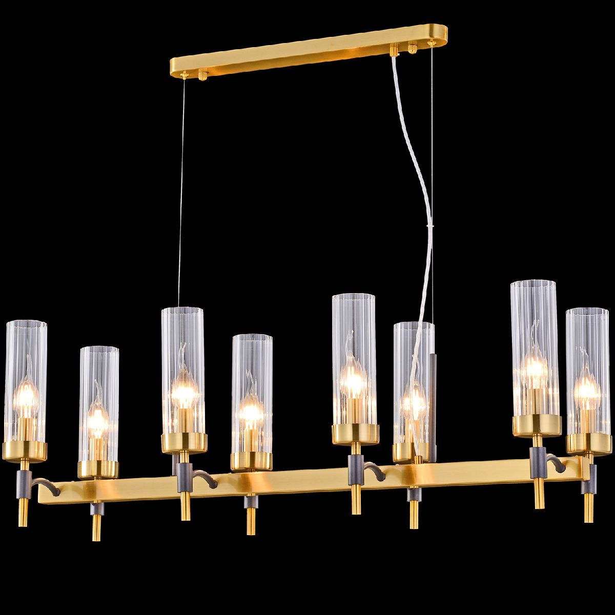 Подвесная люстра Illumico IL5177-8LLS-29 BRASS TUBO Подвесная люстра Illumico IL5177-8LLS-29 BRASS TUBO