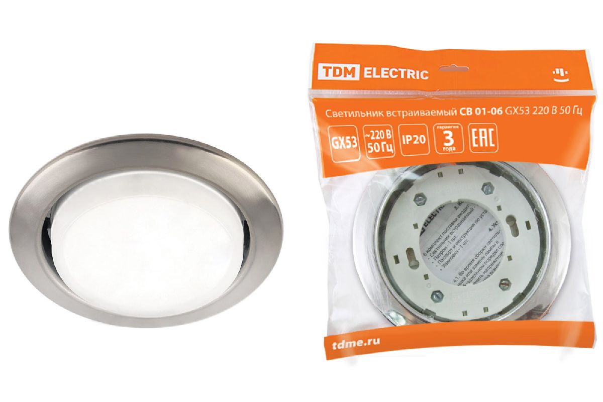 Встраиваемый светильник TDM Electric СВ 01-06 SQ0359-0060 Встраиваемый светильник TDM Electric СВ 01-06 SQ0359-0060