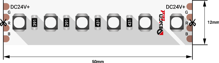Светодиодная лента DesignLed DSG3A120-24-RGB-33 002845