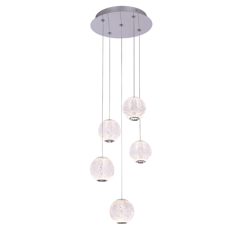 Подвесной светильник Delight Collection MD20001012 MD20001012-5A chrome Подвесной светильник Delight Collection MD20001012 MD20001012-5A chrome