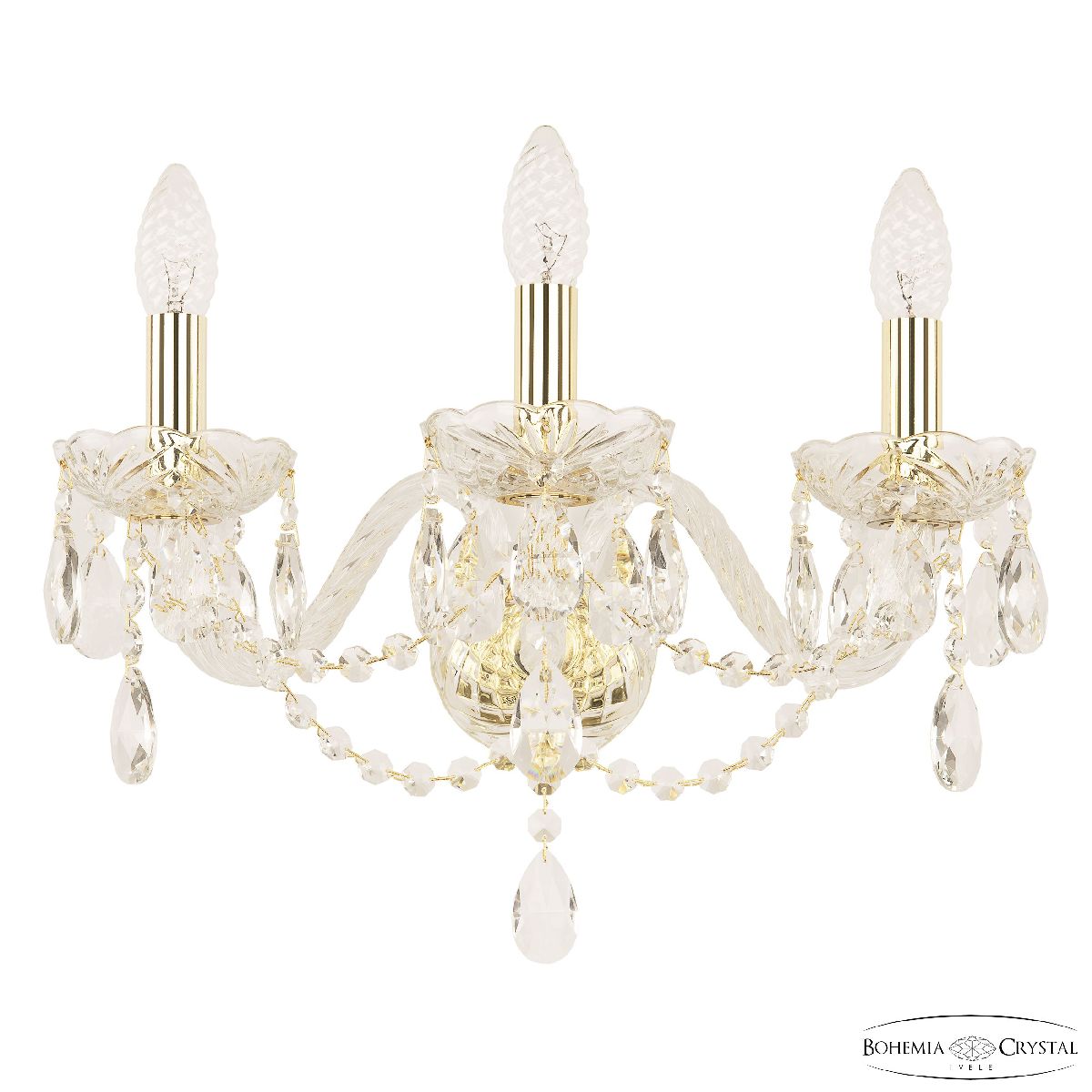 Бра Bohemia Ivele Crystal 116B/3/165 G Бра Bohemia Ivele Crystal 116B/3/165 G