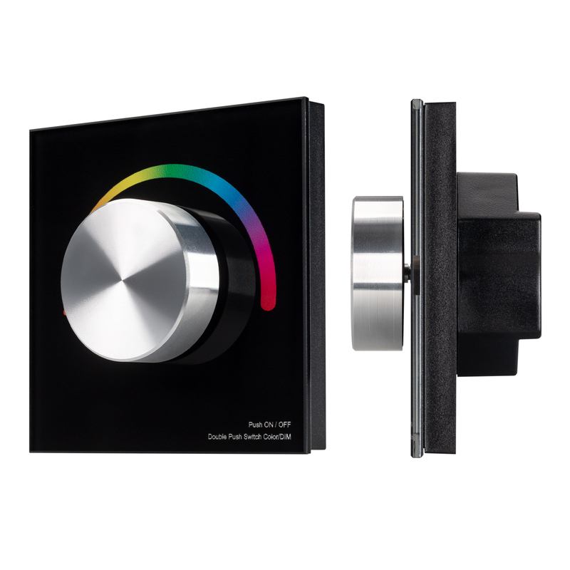 Панель Arlight Smart-P5-RGB-G-IN Black (3V, Rotary, 2.4G) 033757 Панель Arlight Smart-P5-RGB-G-IN Black (3V, Rotary, 2.4G) 033757