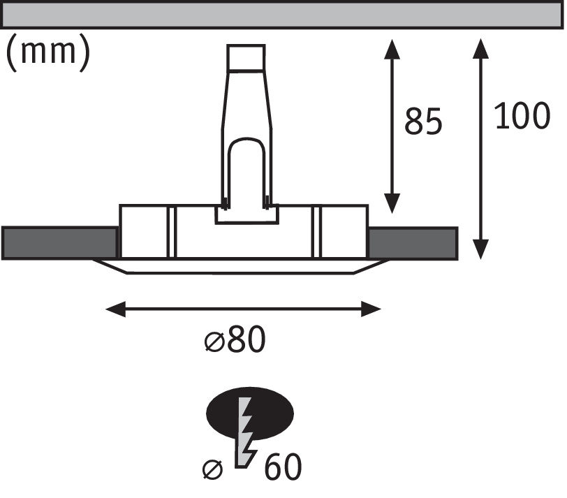Встраиваемый светодиодный светильник Paulmann Qual EBL Led 93853