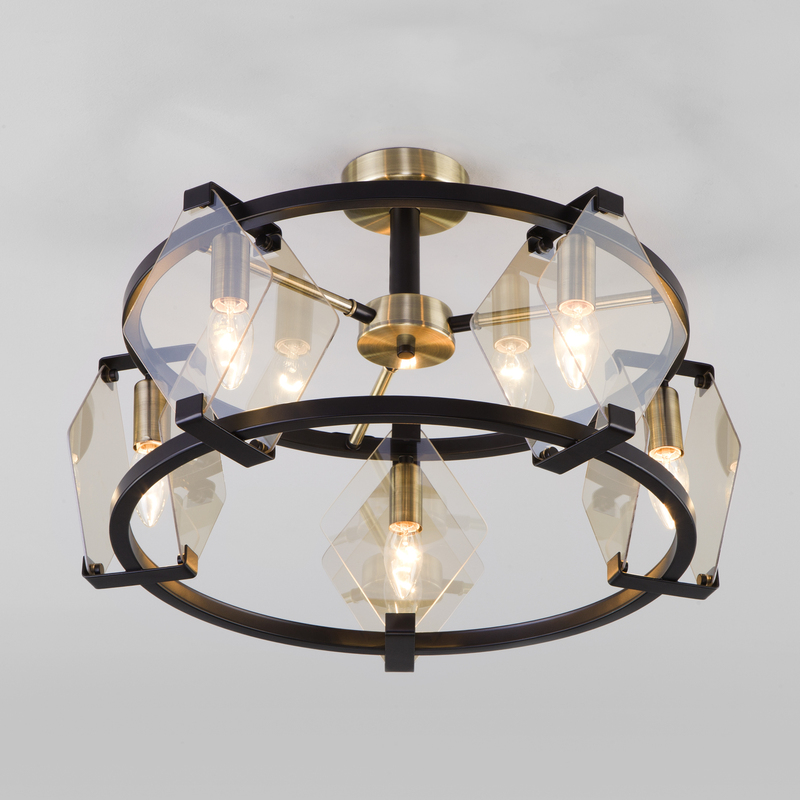 Потолочная люстра Eurosvet Aragon 60116/5 черный Потолочная люстра Eurosvet Aragon 60116/5 черный