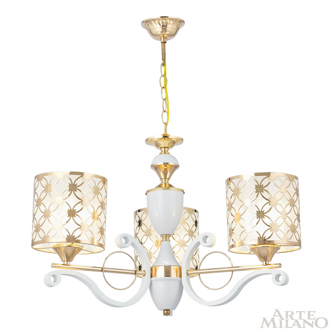 Подвесная люстра Arte Milano Florentia-3097 303097/3 Wh/Gd