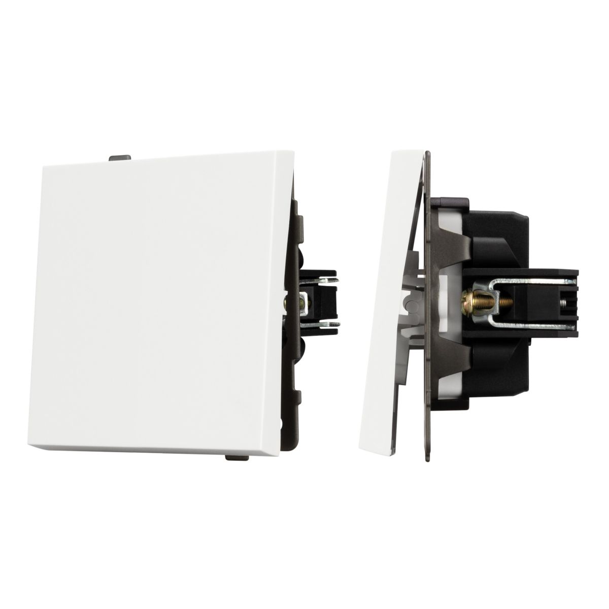 Механизм выключателя одноклавишный непроходной Arlight SWT-TENDO-MK01-SFPL-WH (230V, 10A) 054570