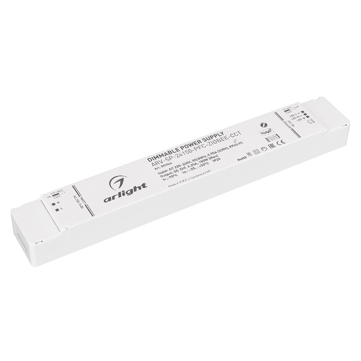 Блок питания Arlight ARV-SP-24150-PFC-ZIGBEE-CCT (24V, 6.25A, 150W) 051064