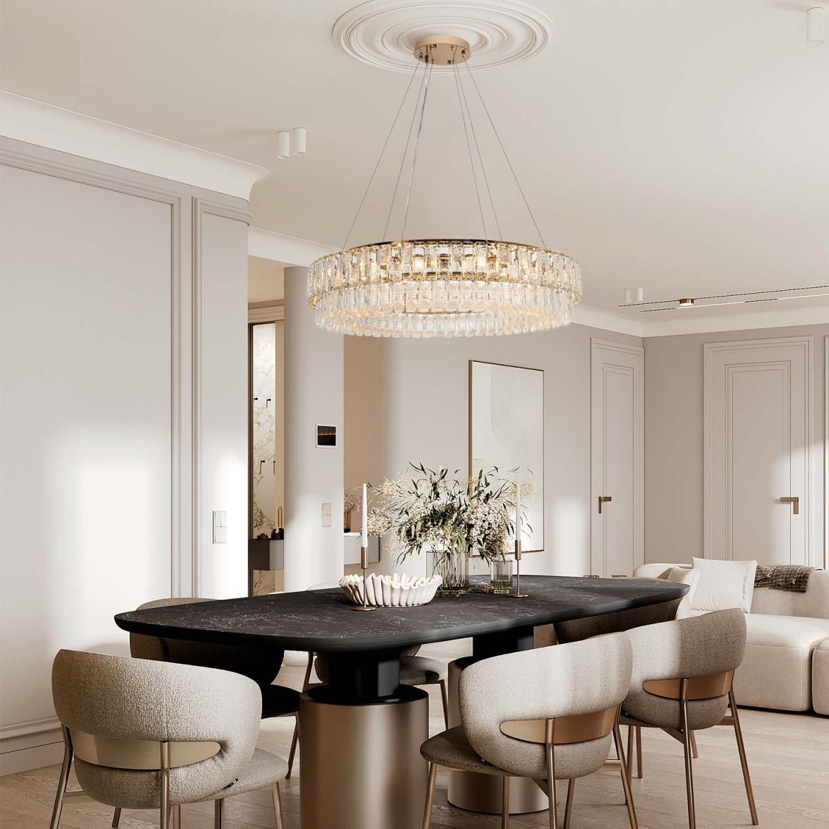 Подвесная люстра Modelux ML.7039.800 GD