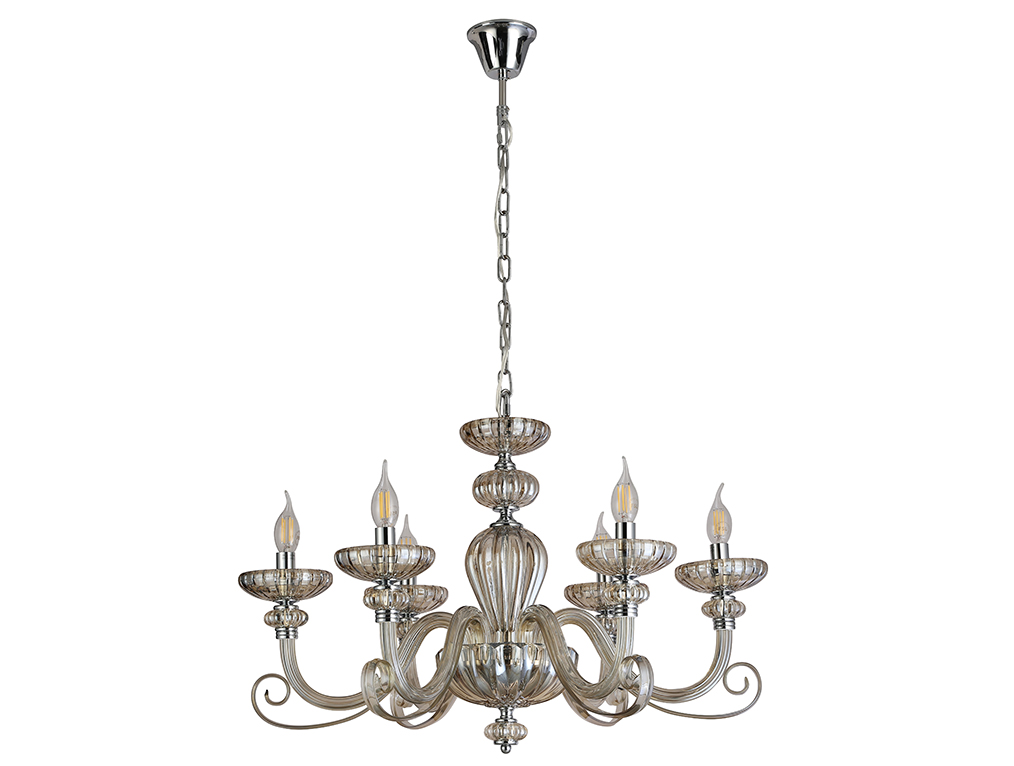 Подвесные люстры Newport 8626/C chrome cognac М0071597