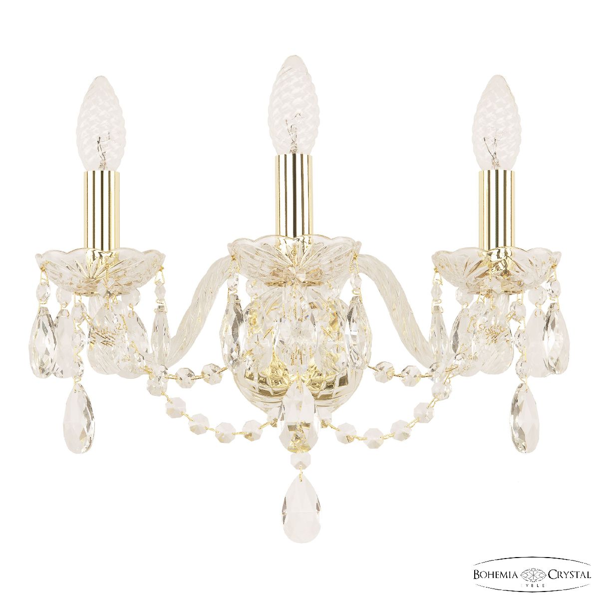 Бра Bohemia Ivele Crystal 116B/3/141 G Бра Bohemia Ivele Crystal 116B/3/141 G