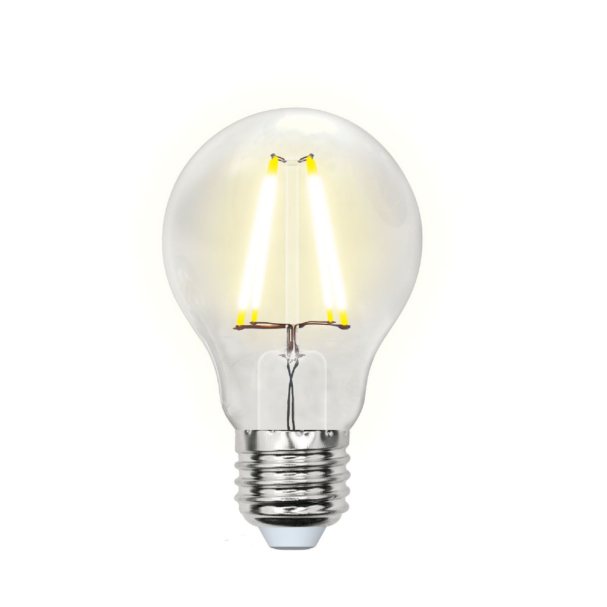 Лампа светодиодная (UL-00000198) Uniel E27 8W прозрачная LED-A60-8W/WW/E27/CL PLS02WH Лампа светодиодная (UL-00000198) Uniel E27 8W прозрачная LED-A60-8W/WW/E27/CL PLS02WH