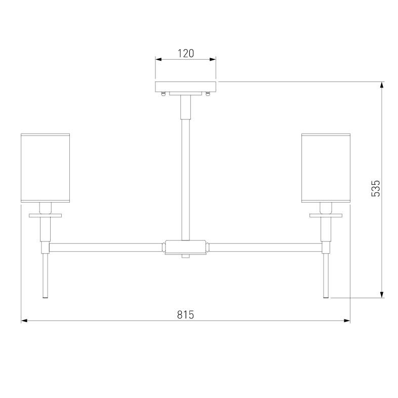Люстра на штанге Eurosvet Brielle 60132/8 латунь
