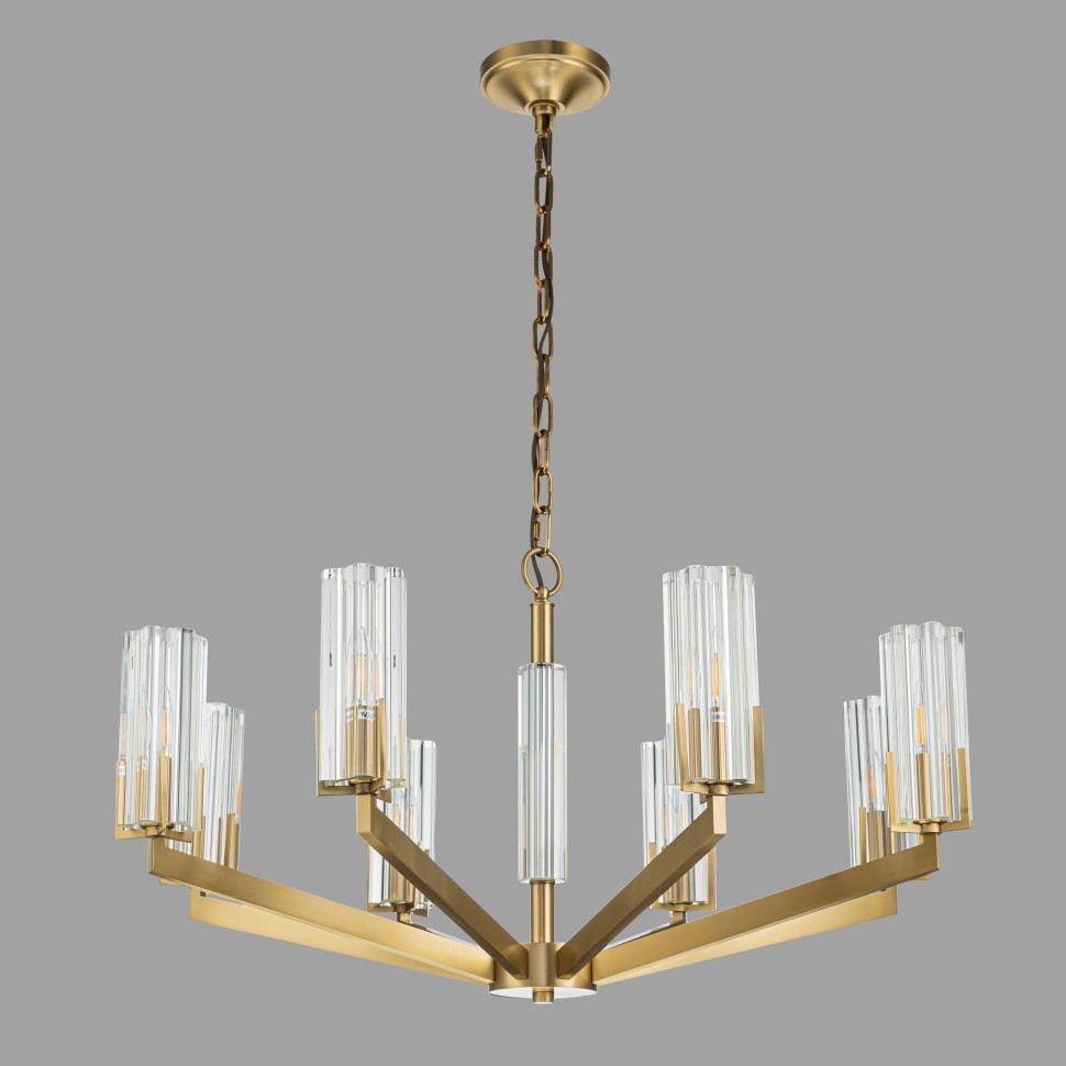 Подвесная люстра Belfast Malone 6035-8 BR CL Подвесная люстра Belfast Malone 6035-8 BR CL